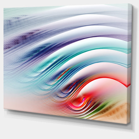 Water Ripples Rainbow Waves - Extra Large Abstract Canvas Art Print