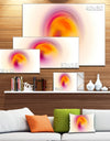 Pink Yellow Luminous Misty Sphere - Extra Large Abstract Canvas Art Print