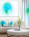 Green Luminous Misty Sphere - Extra Large Abstract Canvas Art Print