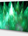 Green Fractal Crystals Design - Extra Large Abstract Canvas Art Print