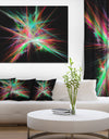 Green Red Spectrum of Light - Extra Large Abstract Canvas Art Print