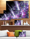 Purple Solar Bubbles Planet - Extra Large Abstract Canvas Art Print