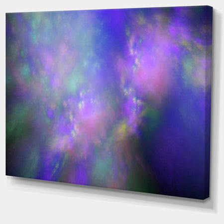 Perfect Purple Starry Sky - Extra Large Abstract Canvas Wall Art