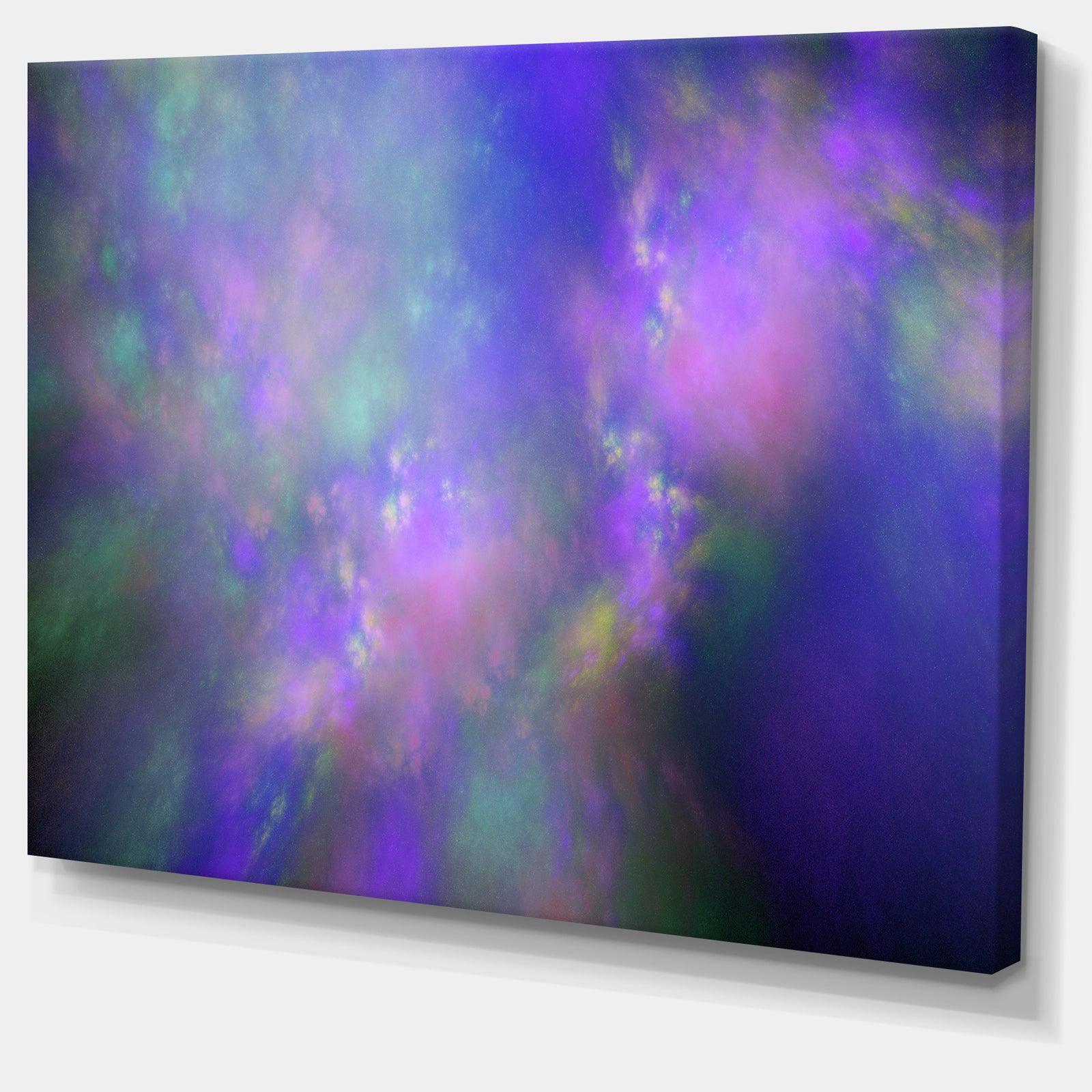 Perfect Purple Starry Sky - Extra Large Abstract Canvas Wall Art