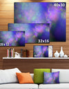 Perfect Purple Starry Sky - Extra Large Abstract Canvas Wall Art