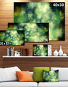 Perfect Green Starry Sky - Extra Large Abstract Canvas Wall Art