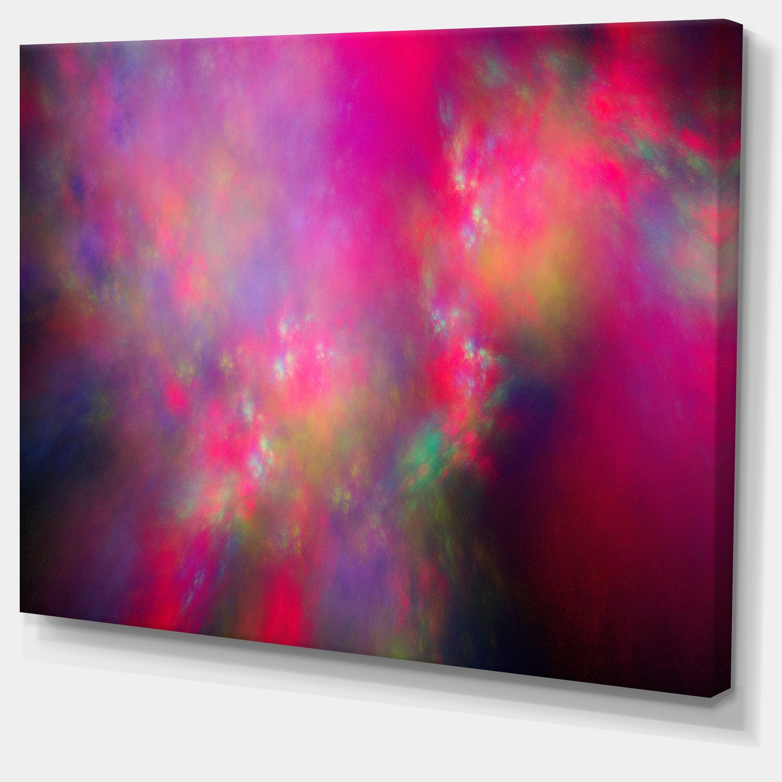 Perfect Red Starry Sky - Extra Large Abstract Canvas Art Print