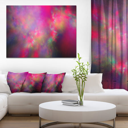 Perfect Red Starry Sky - Extra Large Abstract Canvas Art Print