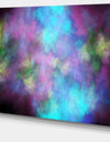 Perfect Blue Purple Starry Sky - Extra Large Abstract Canvas Art Print