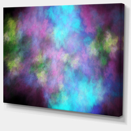 Perfect Blue Purple Starry Sky - Extra Large Abstract Canvas Art Print