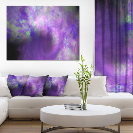 Perfect Light Purple Starry Sky - Extra Large Abstract Canvas Art Print