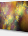 Perfect Yellow Starry Sky - Extra Large Abstract Canvas Art Print