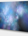 Perfect Light Blue Starry Sky - Extra Large Abstract Canvas Art Print