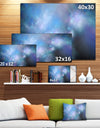 Perfect Light Blue Starry Sky - Extra Large Abstract Canvas Art Print