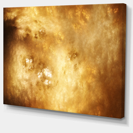 Perfect Brown Starry Sky - Extra Large Abstract Canvas Art Print