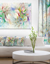 White Fractal Ornamental Glass - Abstract Artwork on Canvas