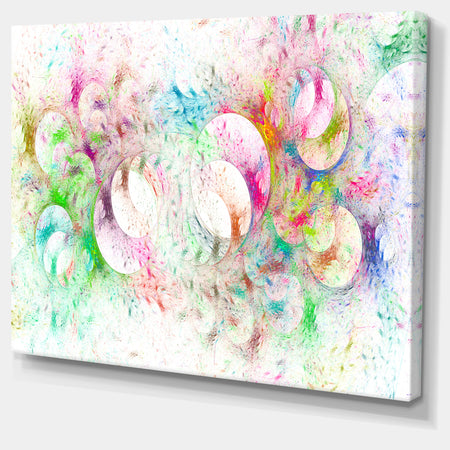 Snow Fractal Ornamental Glass - Abstract Artwork on Canvas