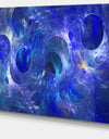 Clear Blue Fractal Glass Texture - Abstract Artwork on Canvas