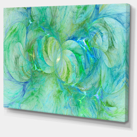 Snow Fractal Glass Texture - Abstract Artwork on Canvas