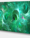 Green Fractal Glass Texture - Abstract Artwork on Canvas