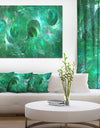 Green Fractal Glass Texture - Abstract Artwork on Canvas