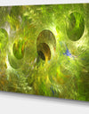 Golden Fractal Ornamental Glass - Abstract Artwork on Canvas