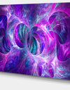 Snow Purple Fractal Texture - Abstract Artwork on Canvas