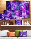 Snow Purple Fractal Texture - Abstract Artwork on Canvas