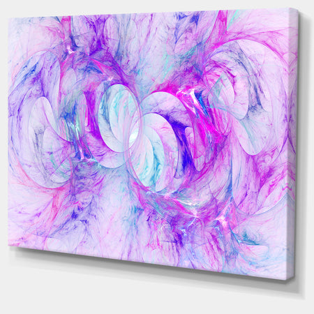 Light Purple Fractal Texture - Abstract Artwork on Canvas