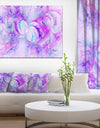 Light Purple Fractal Texture - Abstract Artwork on Canvas