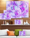 Light Purple Fractal Texture - Abstract Artwork on Canvas