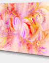 Red Yellow Fractal Glass Texture - Abstract Artwork on Canvas