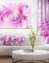 Pink White Fractal Glass Texture - Abstract Artwork on Canvas