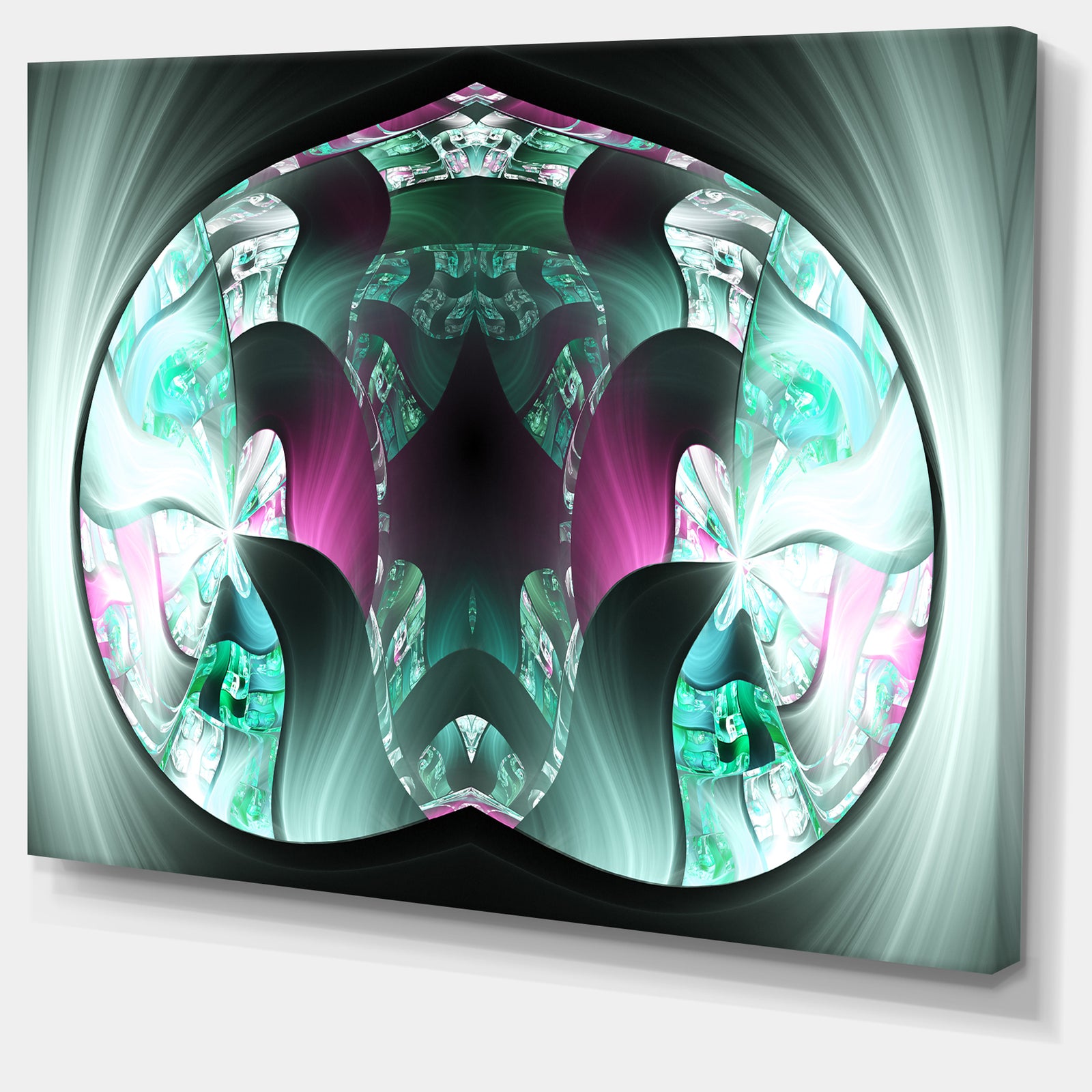Grey Capsule in Plasma - Abstract Artwork on Canvas