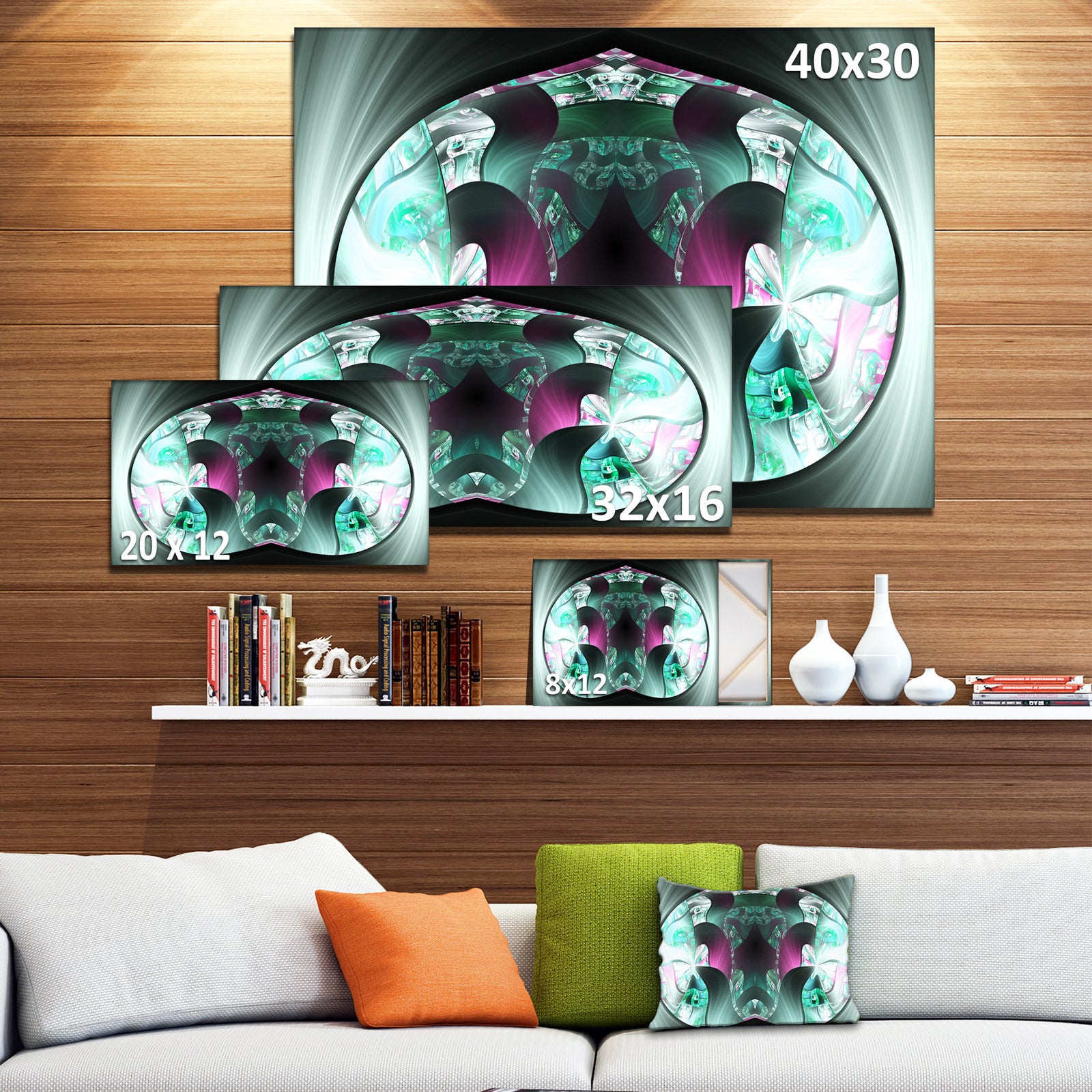 Grey Capsule in Plasma - Abstract Artwork on Canvas