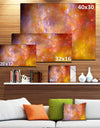 Yellow Starry Fractal Sky - Abstract Artwork on Canvas