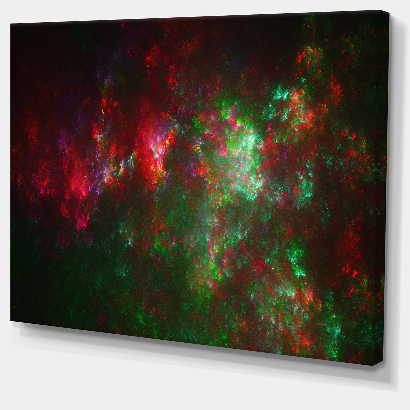 Multi-Color Starry Fractal Sky - Abstract Artwork on Canvas