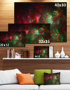 Multi-Color Starry Fractal Sky - Abstract Artwork on Canvas