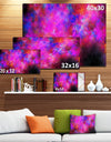 Red Blue Starry Fractal Sky - Abstract Art on Canvas