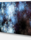 Blue White Starry Fractal Sky - Abstract Art on Canvas