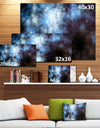 Blue White Starry Fractal Sky - Abstract Art on Canvas