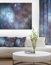 Blue Grey Starry Fractal Sky - Abstract Art on Canvas