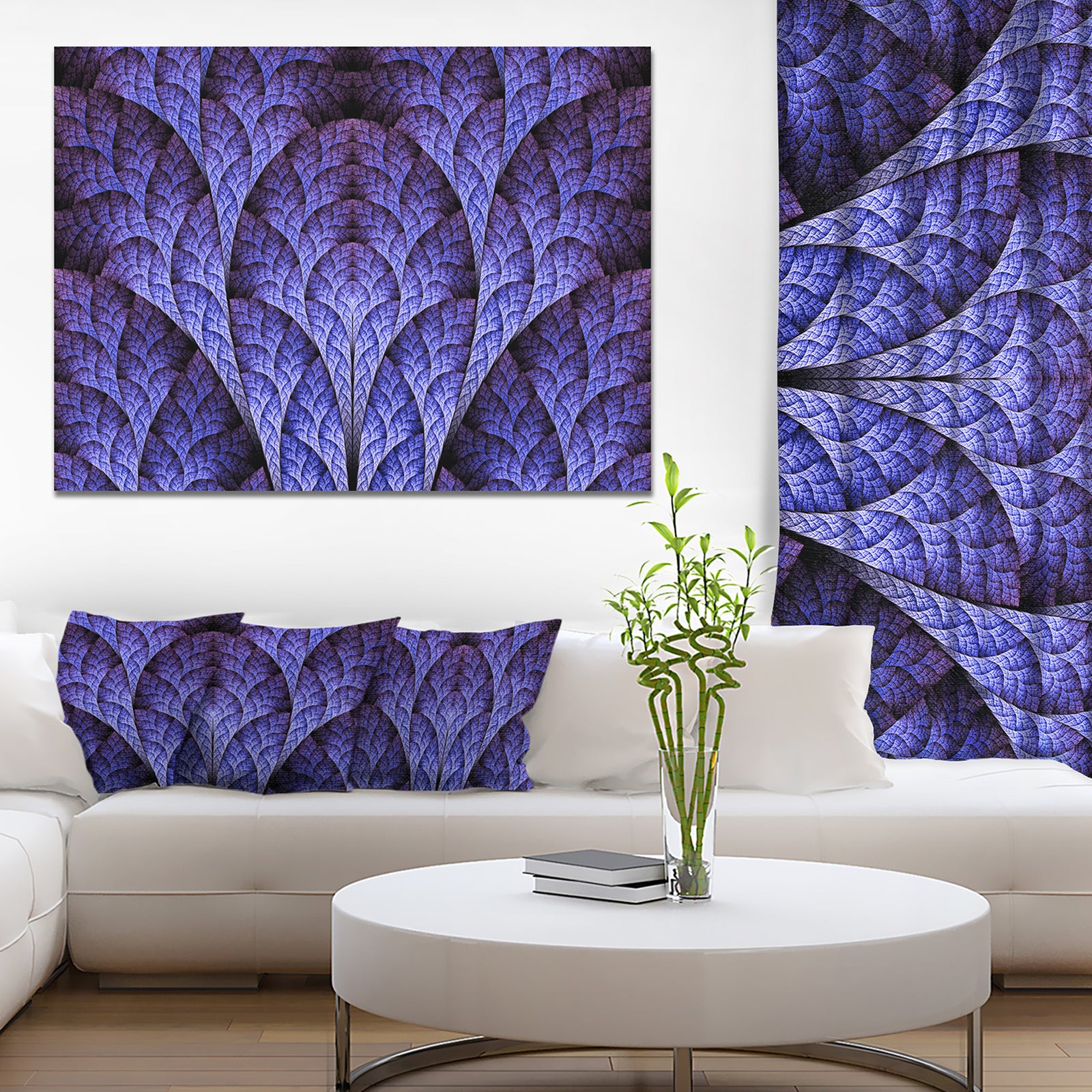 Exotic Purple Biological Organism - Abstract Art on Canvas