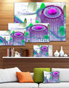 Purple Fractal Infinite World - Abstract Art on Canvas