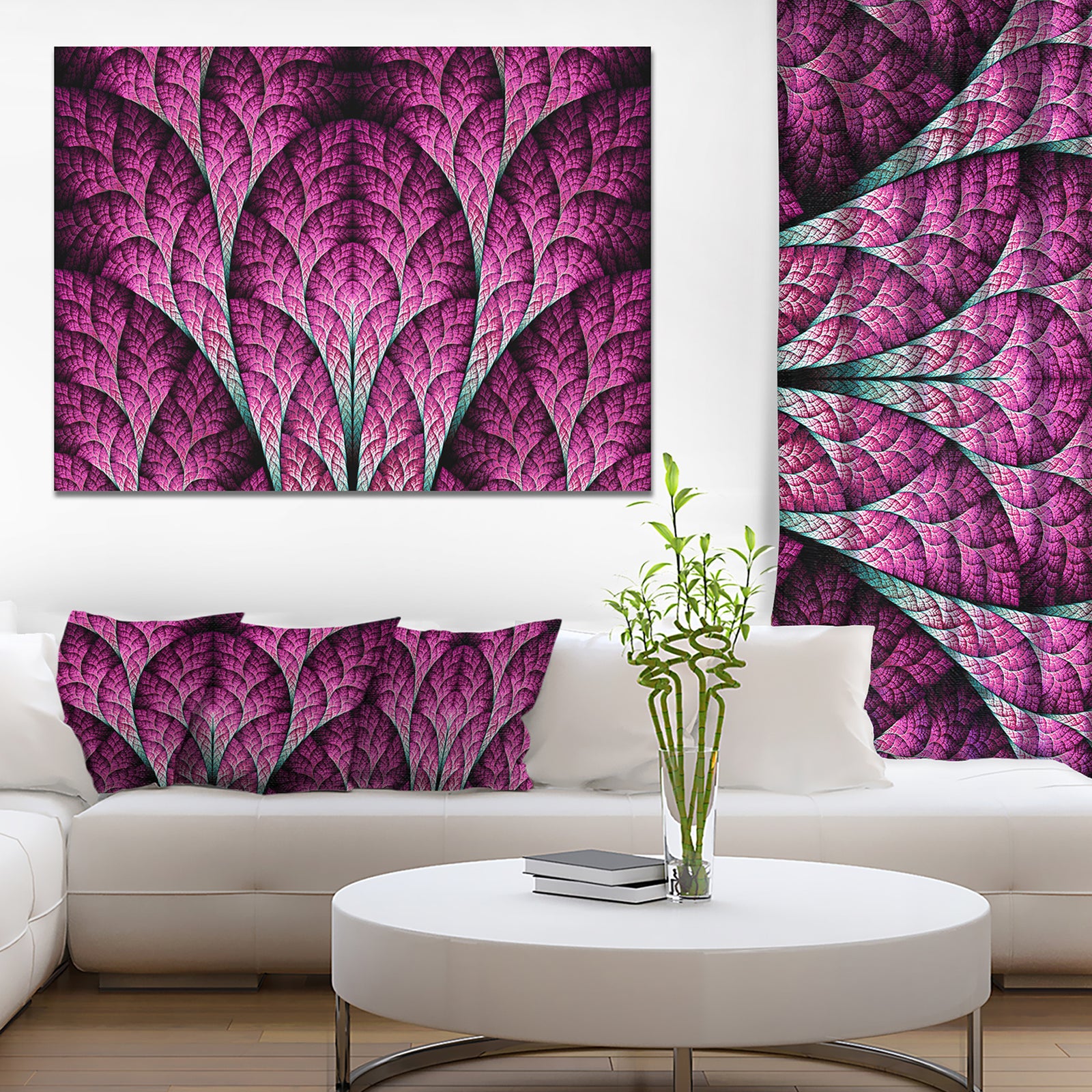 Exotic Pink Biological Organism - Abstract Art on Canvas