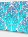 Exotic Blue Biological Organism - Abstract Art on Canvas