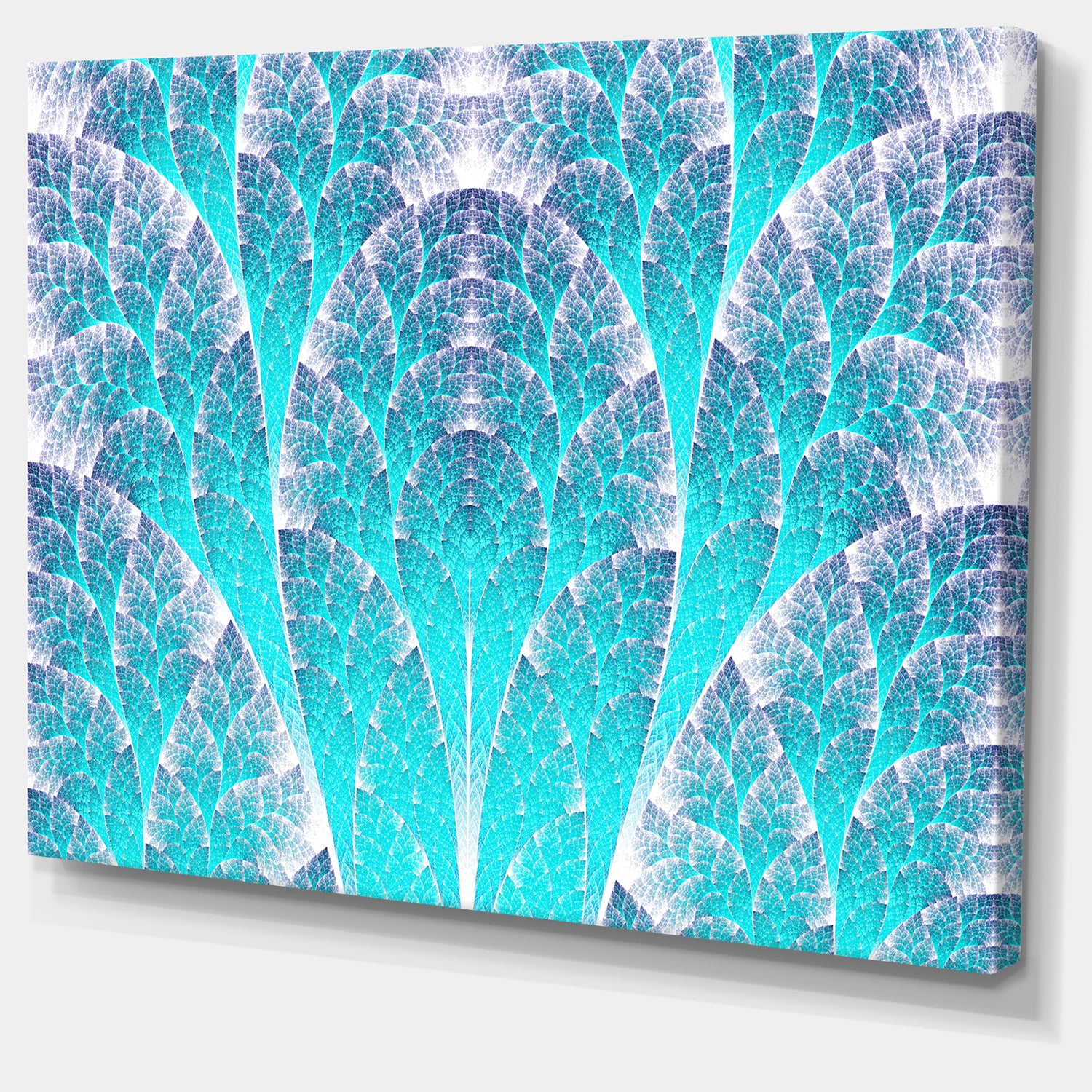 Exotic Blue Biological Organism - Abstract Art on Canvas