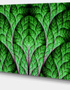 Exotic Green Biological Organism - Abstract Art on Canvas