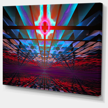 Blue Cosmic Horizons Apocalypse - Abstract Art on Canvas