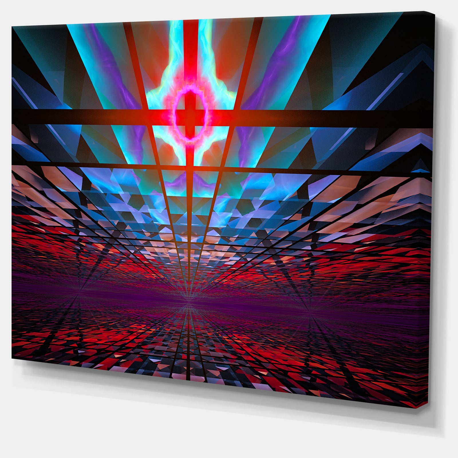 Blue Cosmic Horizons Apocalypse - Abstract Art on Canvas